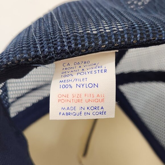 New York State Police Patch Trucker Hat Mesh Vtg 80s Blue Snapback Cap - Picture 8 of 10